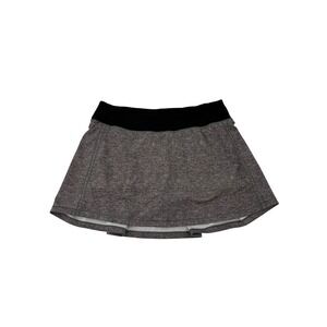 Lululemon Skirt Women Size 6 Gray Pleated Athletic Tennis Skort